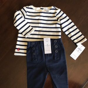 Ralph Lauren baby girl 6 month navy outfit